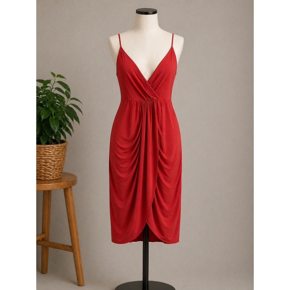 Strappy Sexy Red Dress 2XL Night Out Dress Clubcore Whimsygoth Chic Cottage Core